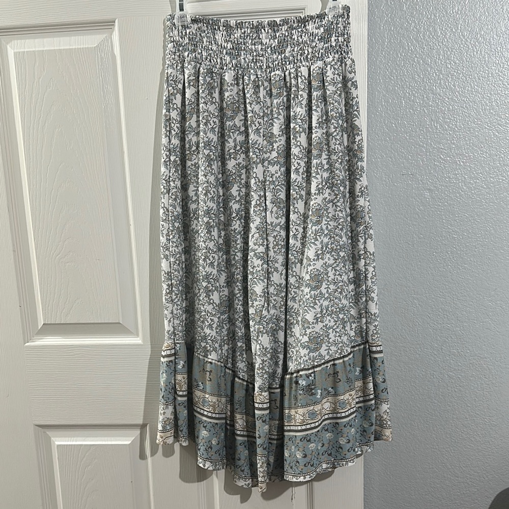 Floral Blue and White pants